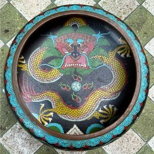 Chinese Republic Period Cloisonne Brush Washer